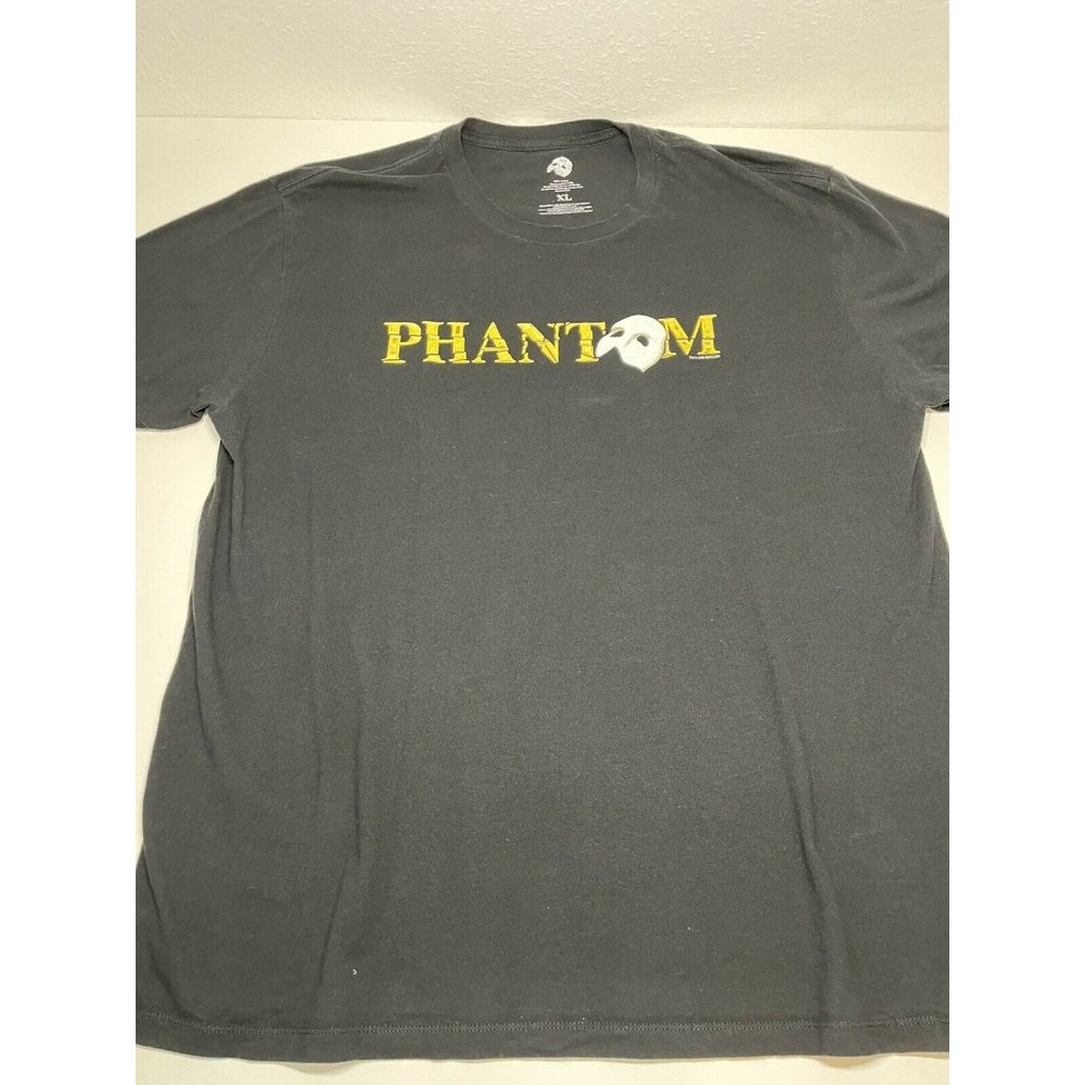 Phantom Of The Opera Short Sleeve T-Shirt Size XL Black Retro Broadway